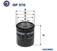 OIL FILTER OP 570 FOR LADA DAEWOO LANOS/SENS EVANDA LUBLIN/II/Platform/Chassis