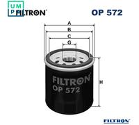 Filtron Oil Filter OP 572 – Fits Citroën, Daihatsu, Geely, Lexus, Toyota, John Deere