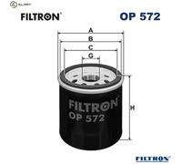 Filtron Oil Filter OP 572 – Fits Citroën, Daihatsu, Geely, Lexus, Toyota, John Deere