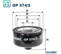 FILTRON OP 574/2 Oil Filter for VW