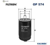 FILTRON OP 574 Oil Filter for VOLVO,VW