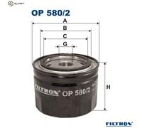 Fits FILTRON OP 580/2 OIL FILTER.ACCORD 2.0TDI 96- UK Stock