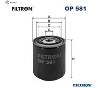 FILTRON OP 581 Oil filter