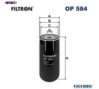 OIL FILTER OP 584 FOR VOLVO D12A340/D12D340/D12C340/D12D380/D12C380 12.1L 6cyl