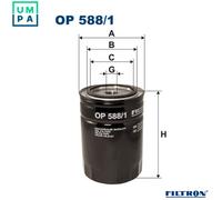 Fits FILTRON OP 588/1 OIL FILTER.NISSAN TERRANO II 2.7TD UK Stock