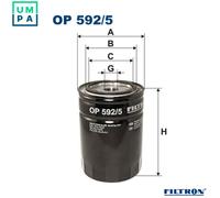 Fits FILTRON OP 592/5 OIL FILTER.DUCATO 2.3JTD 02- UK Stock
