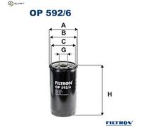 OIL FILTER OP 592/6 FOR IVECO EUROTECH/MH/MP STRALIS EUROTRAKKER EUROSTAR 12.9L
