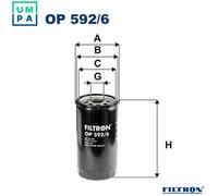 FILTRON OP 592/6 Oil filter