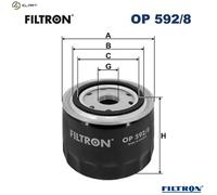 OIL FILTER OP 592/8 FOR FIAT DUCATO/Bus/Van/Platform/Chassis IVECO DAILY/VI 2.3L