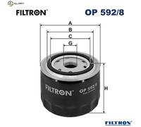 FILTRON OP 592/8 Oil filter