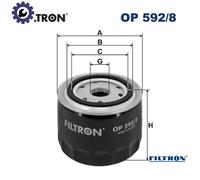 OIL FILTER OP 592/8 FOR FIAT DUCATO/Bus/Van/Platform/Chassis IVECO DAILY/VI 2.3L