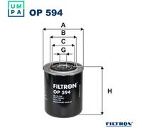 FILTRON OP 594 Oil Filter for ,ALFA ROMEO,CITRO?N,FIAT,IVECO,LANCIA,MULTICAR,OPE