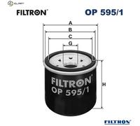OIL FILTER OP 595/1 FOR MAZDA P5X2/P5Y6/P5X0 1.5L 4cyl 2