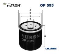 FILTRON Oil filter FORD,RENAULT,HYUNDAI OP 595 PF1237,PF57,X118 Engine oil filter X165,X597,330148296,1954075,1041426,1041427,1704472,1992239,2230294