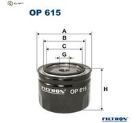 OIL FILTER OP 615 FOR AUSTIN TOYOTA VAUXHALL CARLTON/Mk/III SENATOR IRMSCHER