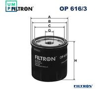 FILTRON OP 616/3 Oil filter