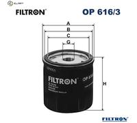 FILTRON OP 616/3 Oil filter