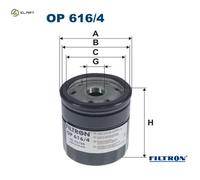 OIL FILTER OP 616/4 FOR SKODA VW POLO/CityVan SEAT IBIZA/IV/ST/Mk/SC TOLEDO 1.4L