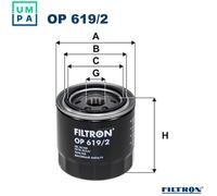 FILTRON OP 619/2 Oil filter