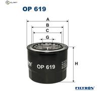 FILTRON OP 619 Oil filter