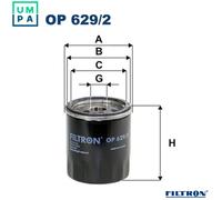 FILTRON OP 629/2 Oil filter