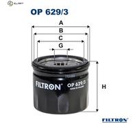 OIL FILTER OP 629/3 FOR FORD KUGA/III ESCAPE PUMA FOCUS/IV/Turnier FIESTA/VII