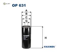 OIL FILTER OP 631 FOR PLAXTON RENAULT TRUCKS OPTARE VOLVO FH/12/16/II FH12 FL
