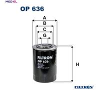 OIL FILTER OP 636 FOR MITSUBISHI COLT/RODEO/Platform/Chassis STRADA L200/STORM