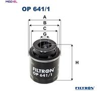 OIL FILTER OP 641/1 FOR SKODA SUPERB/II OCTAVIA/Combi LAURA YETI VW GOLF/Van