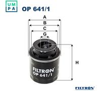 FILTRON OP 641/1 Oil Filter for AUDI,BYD,SEAT,SKODA,VW