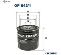 Oil filter Spin-on Filter OP 642/1 FILTRON for RENAULT BRANSON