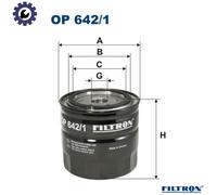 Oil filter Spin-on Filter OP 642/1 FILTRON for RENAULT BRANSON