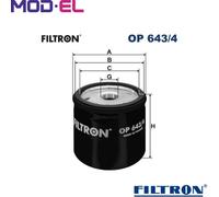 OIL FILTER OP 643/4 FOR RENAULT MEGANE/Scénic/VAN/III/Combi/Van/Hatchback/CC