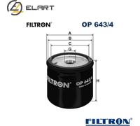 OIL FILTER OP 643/4 FOR RENAULT MEGANE/Scénic/VAN/III/Combi/Van/Hatchback/CC