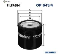 FILTRON OP 643/4 Oil filter