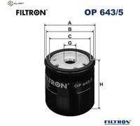 OIL FILTER OP 643/5 FOR RENAULT DUSTER/SUV SCENIC/GRAND/III/IV TALISMAN/Sport