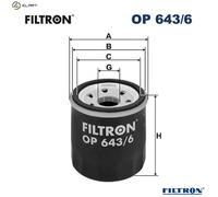 FILTRON OP 643/6 Oil filter