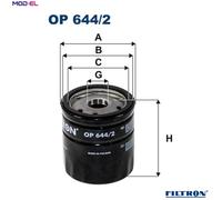 FILTRON OP 644/2 Oil filter