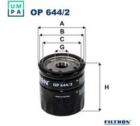 FILTRON OP 644/2 Oil filter