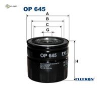 OIL FILTER OP 645 FOR VOLVO B 18 U 1.8L B14.3E/4S 1.4L B18EP/18KP/18K 1.7L 4cyl