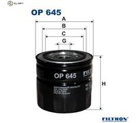 OIL FILTER OP 645 FOR VOLVO B 18 U 1.8L B14.3E/4S 1.4L B18EP/18KP/18K 1.7L 4cyl