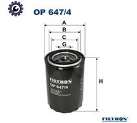 Filtron Oil Filter OP 647/4 - Spin-on - Fits Ford, Maserati