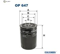FILTRON OP 647 Oil filter