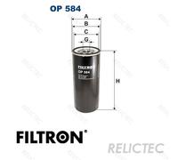 Oil Filter OP584 for Scania Claas Ford JCB Freightliner Volvo Iveco Caterpillar