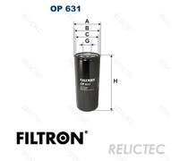 FILTRON OP 631 Oil filter