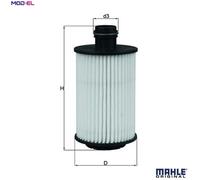 Oil Filter OX1012D Mahle 25183556 4818038 93745801 95599740