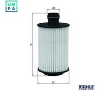 Oil Filter OX1012D Mahle 25183556 4818038 93745801 95599740