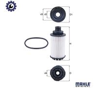 Oil filter Filter Insert OX 1137D KNECHT for OPEL ZAFIRA TOURER C INSIGNIA A