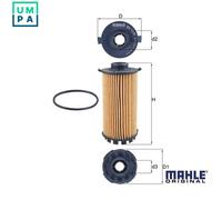 MAHLE Oil Filter Element OX1218D