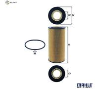Mahle Original Oil Filter Insert OX123/1D – 82.5 mm